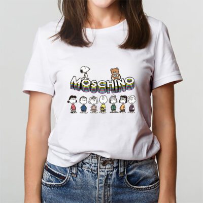 Snoopy Moschino Unisex T Shirt Cotton Tee TAT7278 3