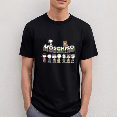 Snoopy Moschino Unisex T Shirt Cotton Tee TAT7278 4