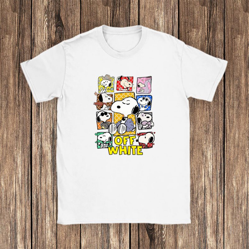 Snoopy Offwhite Unisex T Shirt Cotton Tee TAT7329 1