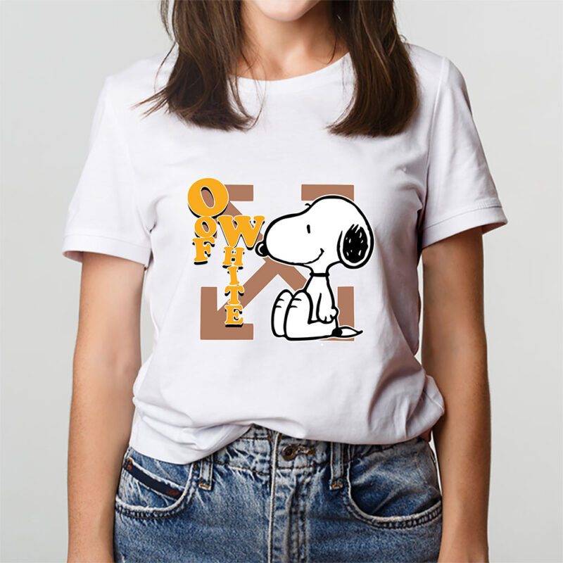 Snoopy Offwhite Unisex T Shirt Cotton Tee TAT7330 3