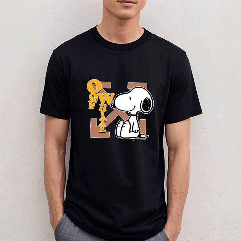 Snoopy Offwhite Unisex T Shirt Cotton Tee TAT7330 4