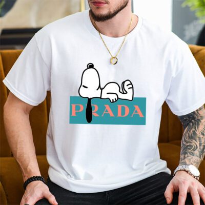 Snoopy Prada Unisex T Shirt Cotton Tee TAT14442 2