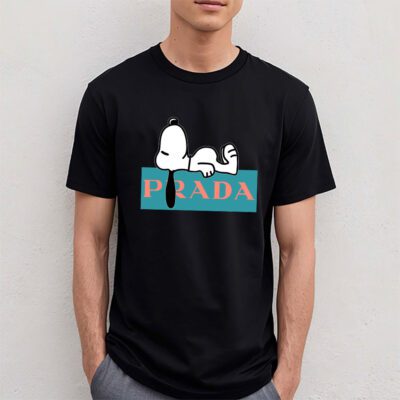 Snoopy Prada Unisex T Shirt Cotton Tee TAT14442 4
