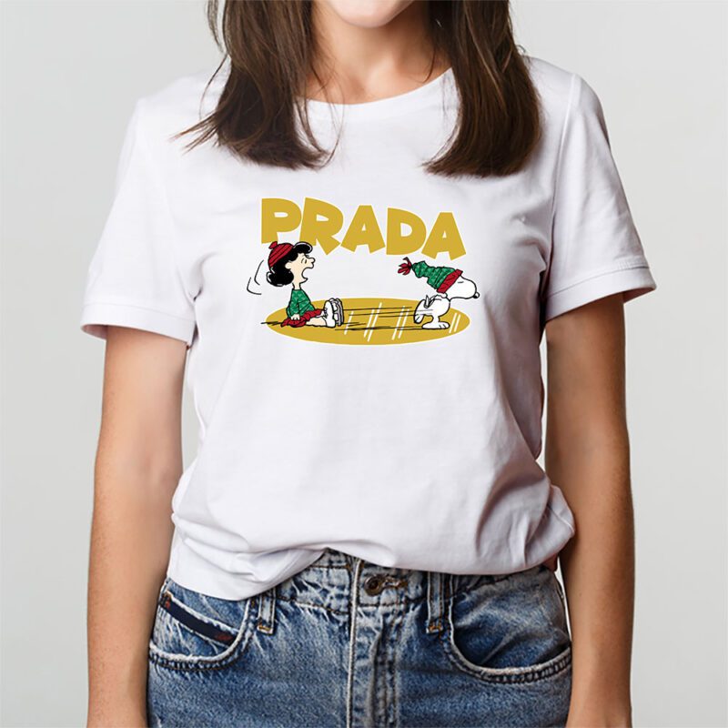Snoopy Prada Unisex T Shirt Cotton Tee TAT7345 3