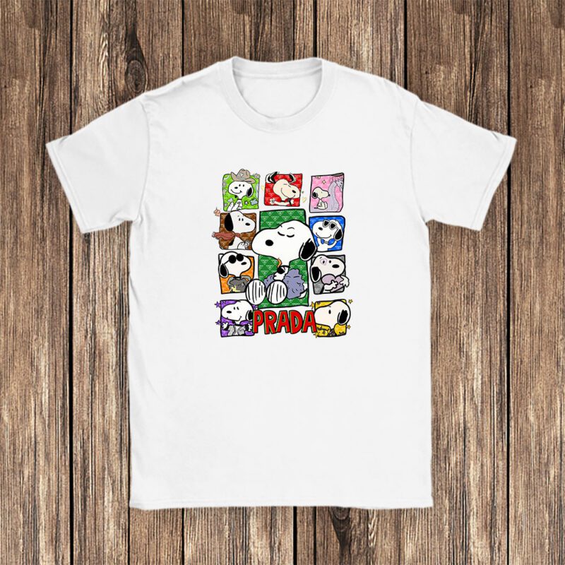 Snoopy Prada Unisex T Shirt Cotton Tee TAT7346 1