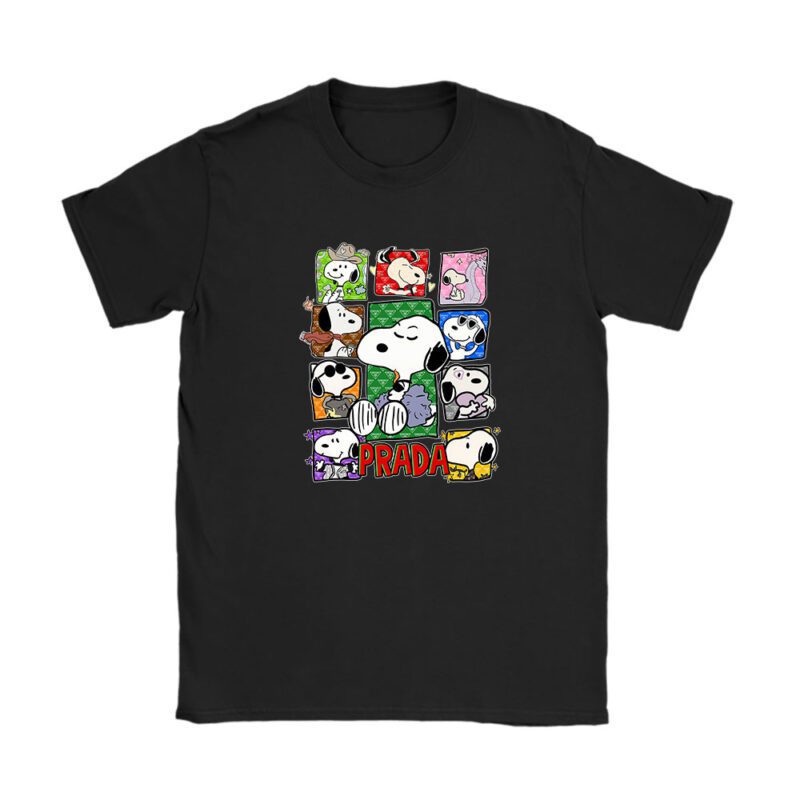 Snoopy Prada Unisex T-Shirt Cotton Tee TAT7346