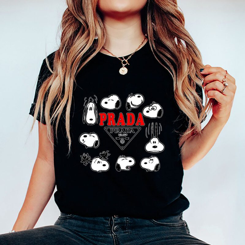 Snoopy Prada Unisex T Shirt Cotton Tee TAT7350 5