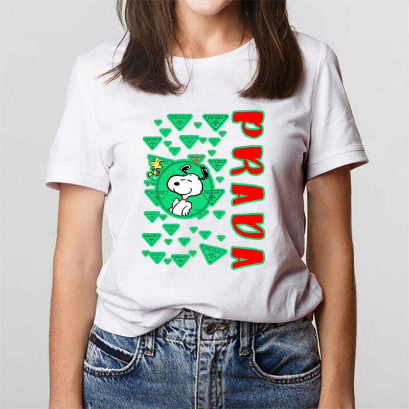 Snoopy Prada Unisex T Shirt Cotton Tee TAT8429 3