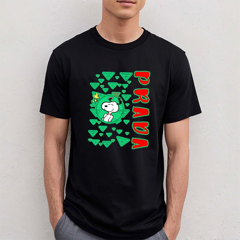 Snoopy Prada Unisex T Shirt Cotton Tee TAT8429 4
