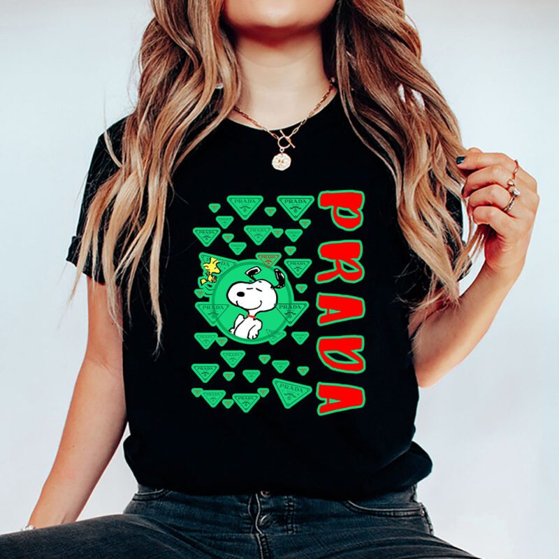 Snoopy Prada Unisex T Shirt Cotton Tee TAT8429 5