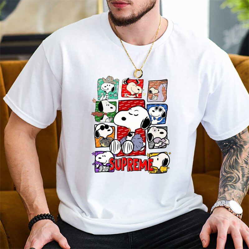 Snoopy Supreme Unisex T Shirt Cotton Tee TAT7373 2