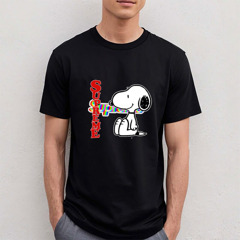 Snoopy Supreme Unisex T Shirt Cotton Tee TAT7374 4