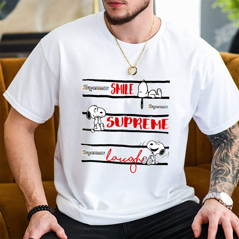 Snoopy Supreme Unisex T Shirt Cotton Tee TAT7375 2