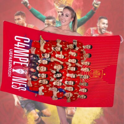 Spain National Football Team Rectangle Beach Towel WBT1029 1