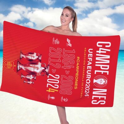 Spain National Football Team Rectangle Beach Towel WBT1033 1