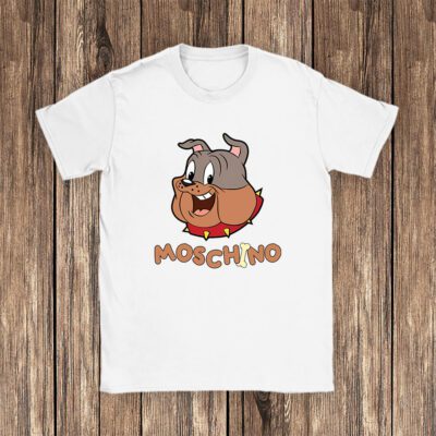Spike Bulldog In Tom And Jerry Moschino Unisex T Shirt TAT5569 1