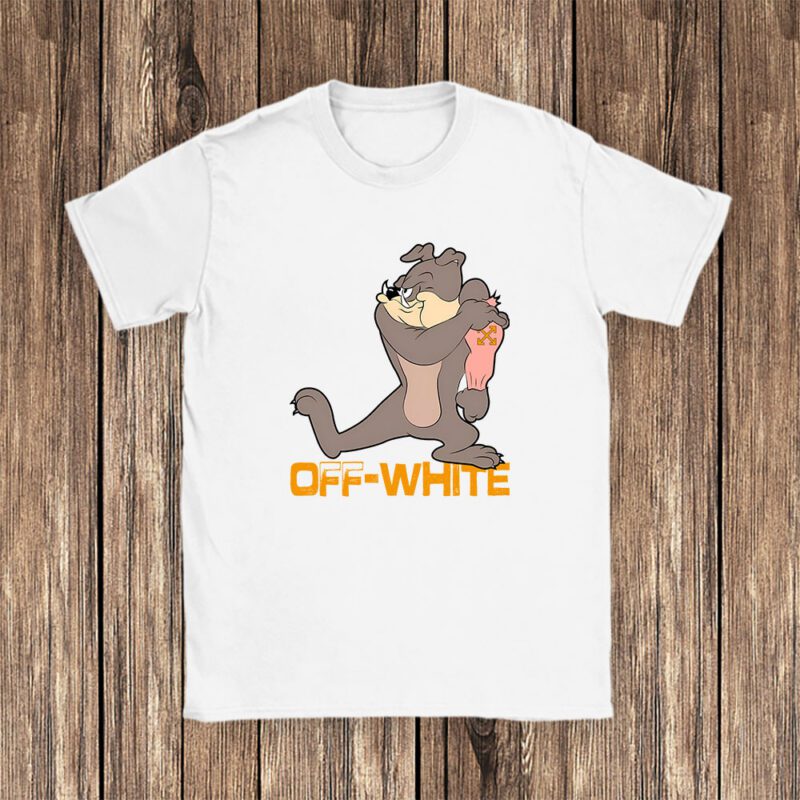 Spike Bulldog In Tom And Jerry Offwhite Unisex T Shirt TAT5570 1