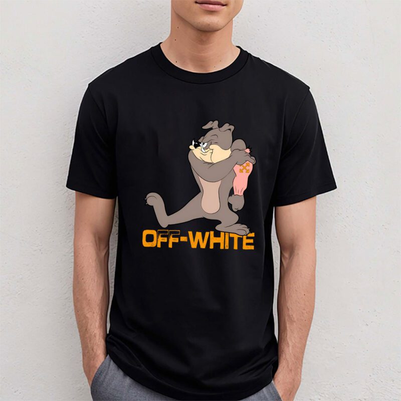 Spike Bulldog In Tom And Jerry Offwhite Unisex T Shirt TAT5570 4