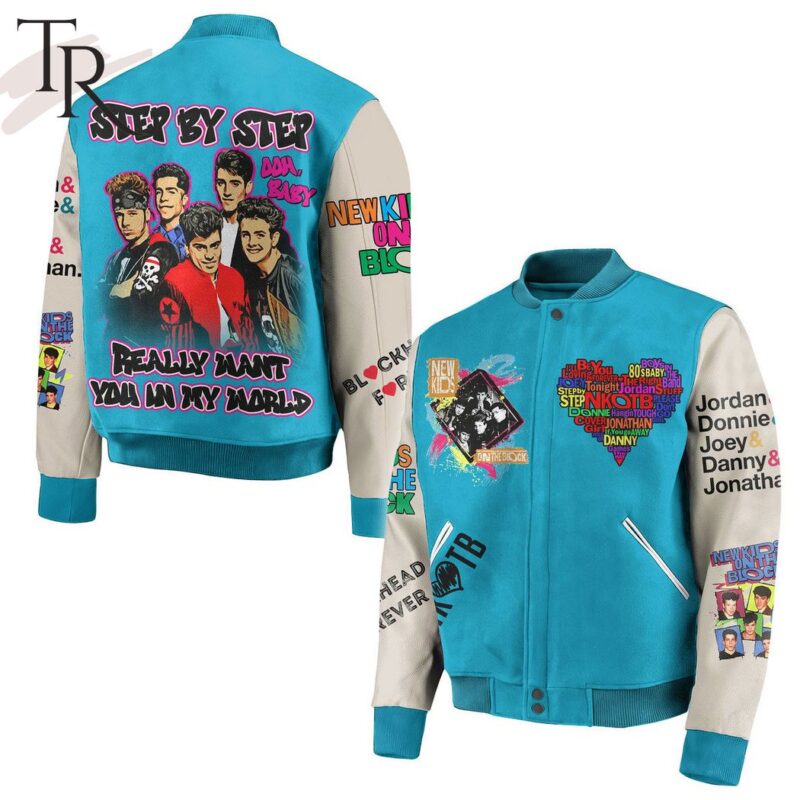 Step By Step Really Want You In My World NKOTB Baseball Jacket TBJ1147