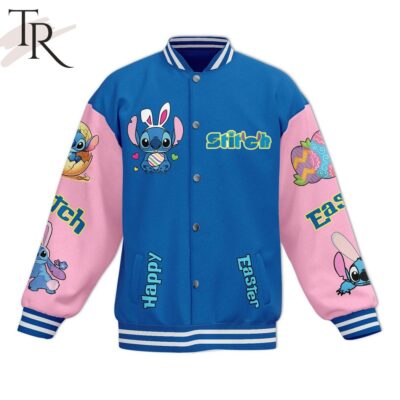 Stitch Happy Easter Ohana Baseball Jacket TBJ1145 1