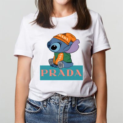 Stitch Prada Unisex T Shirt Cotton Tee TAT14441 3