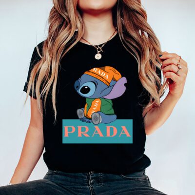 Stitch Prada Unisex T Shirt Cotton Tee TAT14441 5