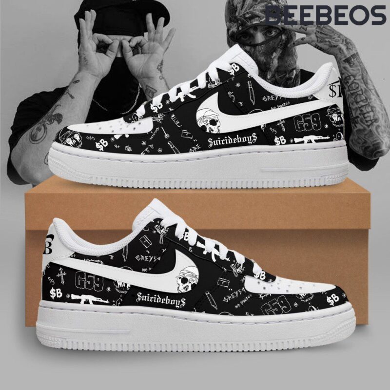 Suicideboys G59 Black Air Force 1 Shoes AF1 Limited Sneakers For Fan TCB1162