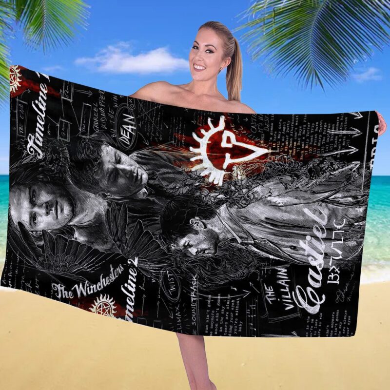 Supernatural Rectangle Beach Towel WBT1013 1