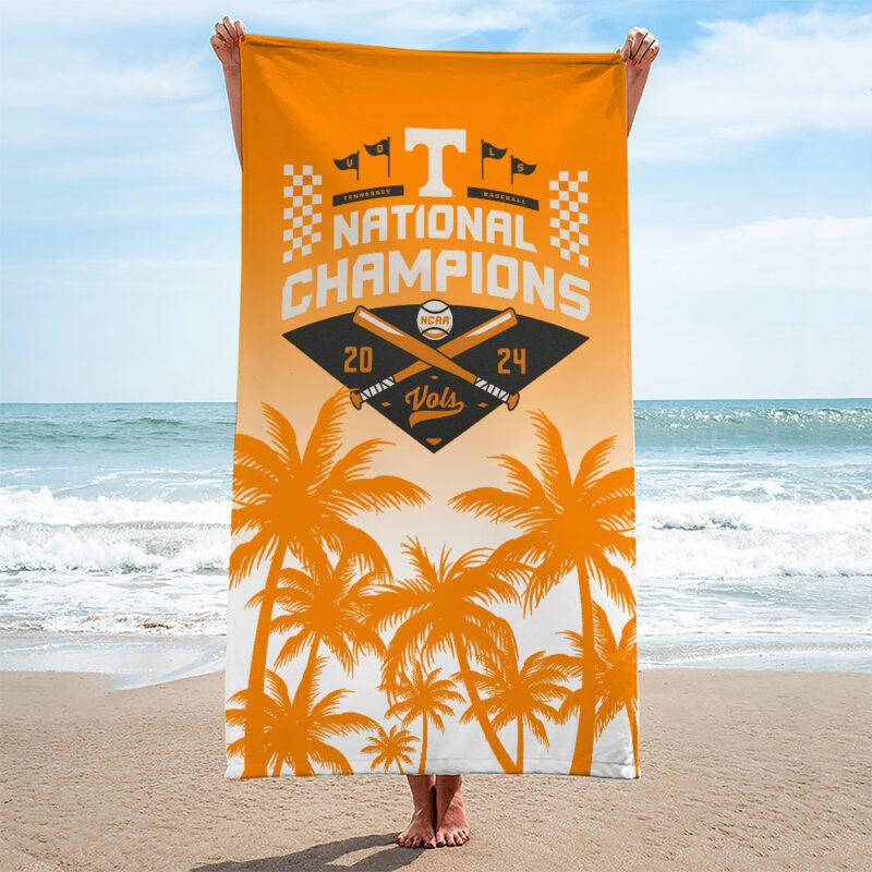 Tennessee Volunteers Baseball Rectangle Beach Towel WBT1048