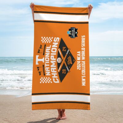 Tennessee Volunteers Baseball Rectangle Beach Towel WBT1054 1