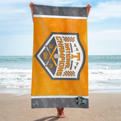 Tennessee Volunteers Baseball Rectangle Beach Towel WBT1062 1