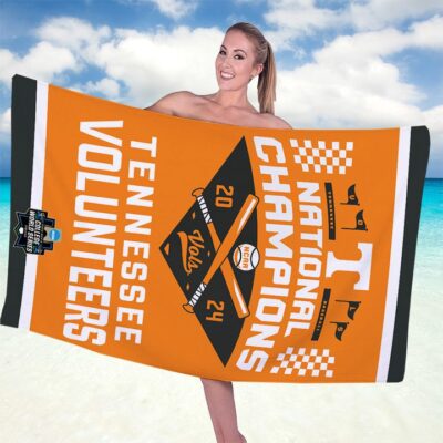 Tennessee Volunteers Baseball Rectangle Beach Towel WBT1063 1