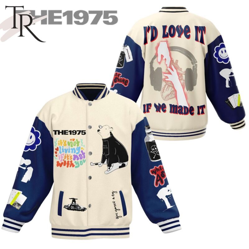 The 1975 I'd Love It If We Made It Baseball Jacket TBJ1155