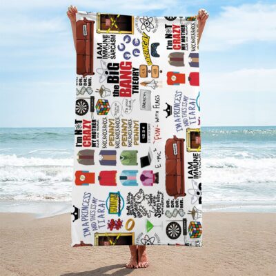 The Big Bang Theory Rectangle Beach Towel WBT1155