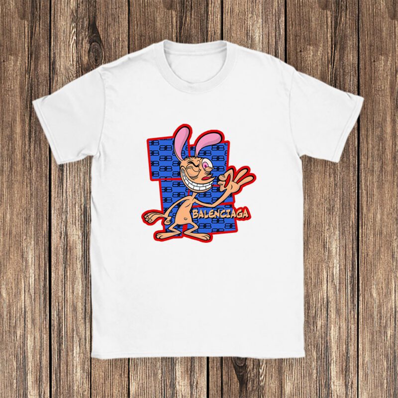 The Ren Stimpy Show Balenciaga Unisex T Shirt Cotton Tee TAT7428 1