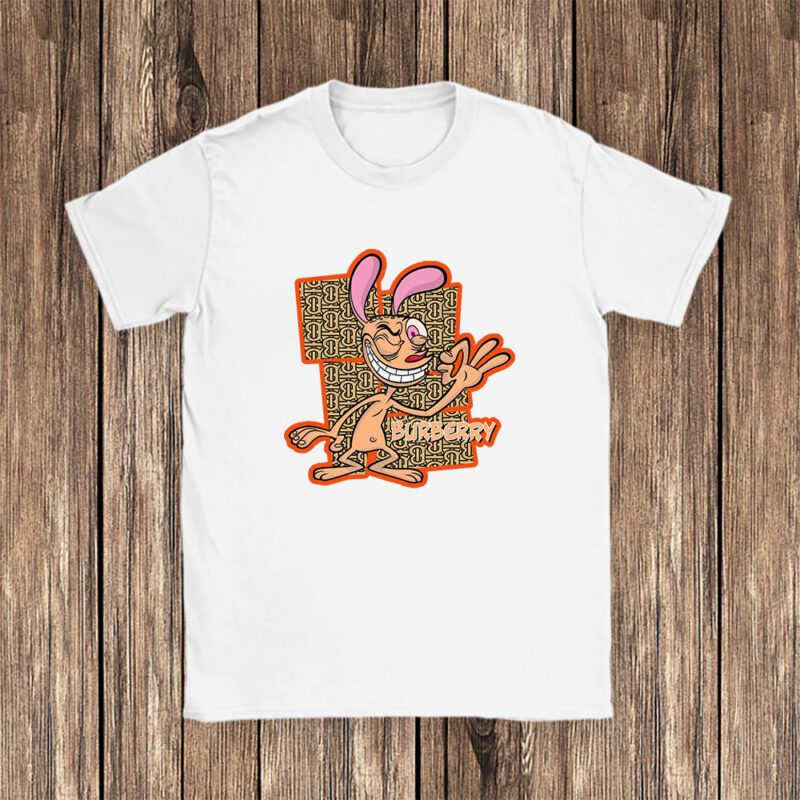 The Ren Stimpy Show Burberry Unisex T Shirt Cotton Tee TAT7427 1