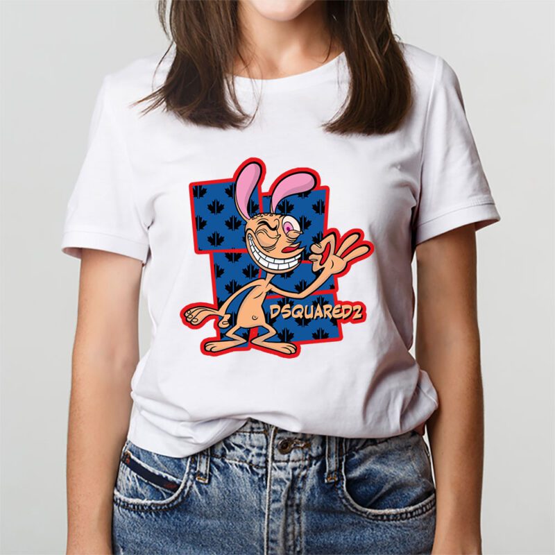 The Ren Stimpy Show Dsquared2 Unisex T Shirt Cotton Tee TAT7431 3