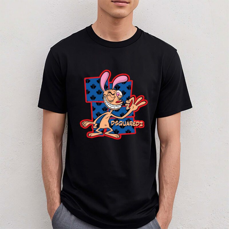 The Ren Stimpy Show Dsquared2 Unisex T Shirt Cotton Tee TAT7431 4