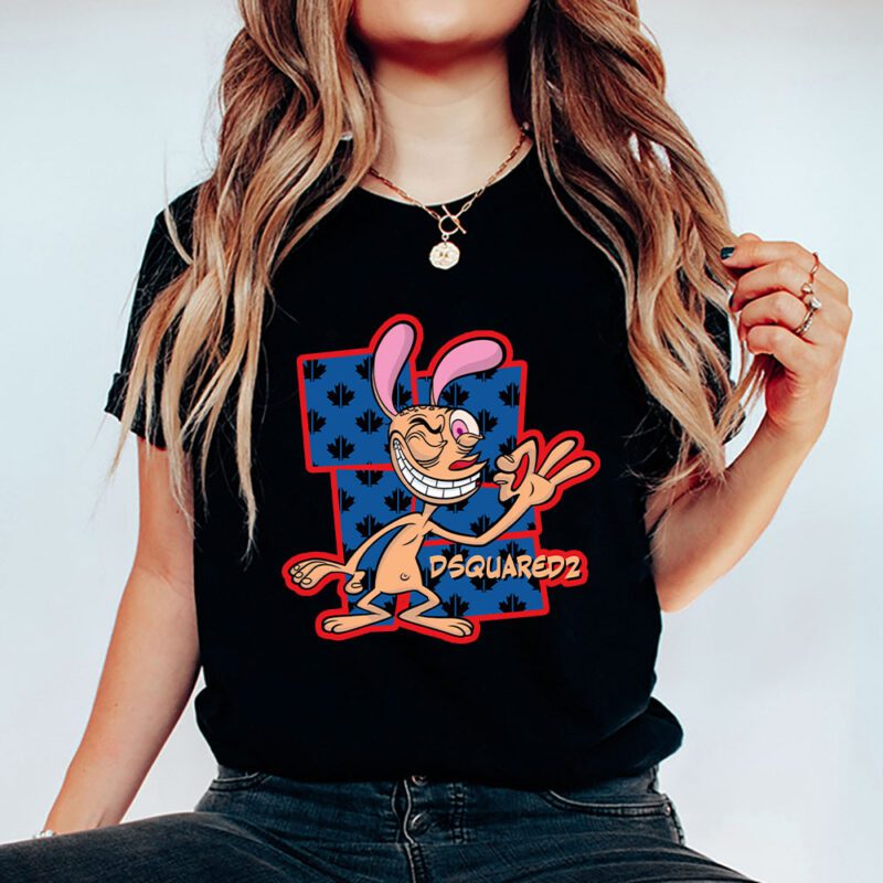 The Ren Stimpy Show Dsquared2 Unisex T Shirt Cotton Tee TAT7431 5