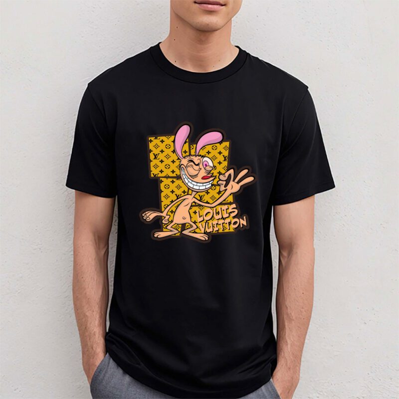 The Ren Stimpy Show Louis Vuitton Unisex T Shirt Cotton Tee TAT7433 4