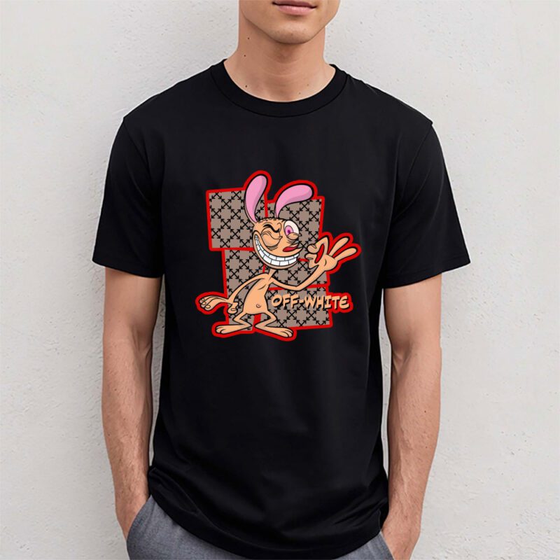The Ren Stimpy Show Offwhite Unisex T Shirt Cotton Tee TAT7435 4