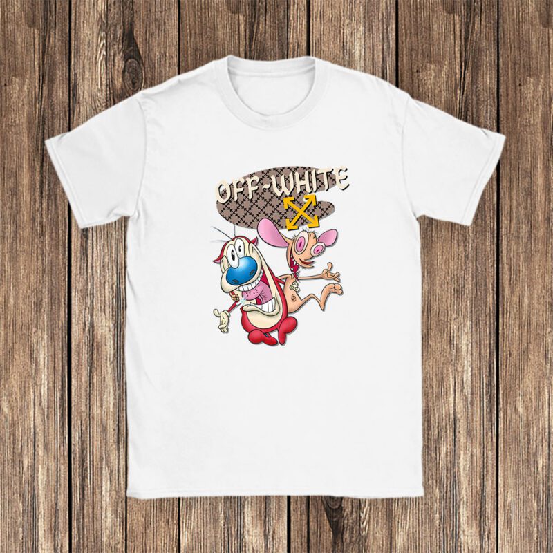 The Ren Stimpy Show Offwhite Unisex T Shirt Cotton Tee TAT7436 1
