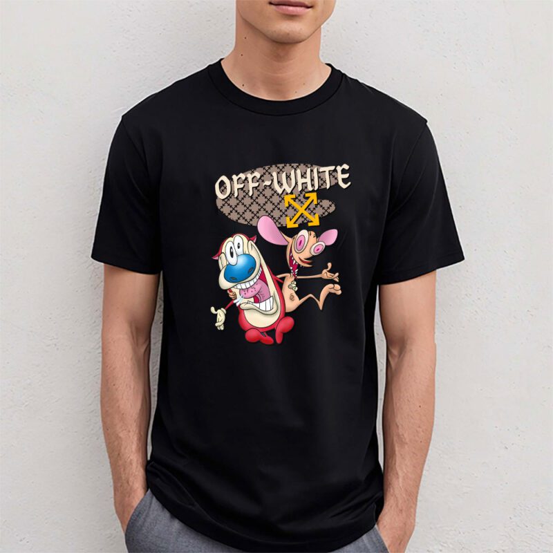 The Ren Stimpy Show Offwhite Unisex T Shirt Cotton Tee TAT7436 4