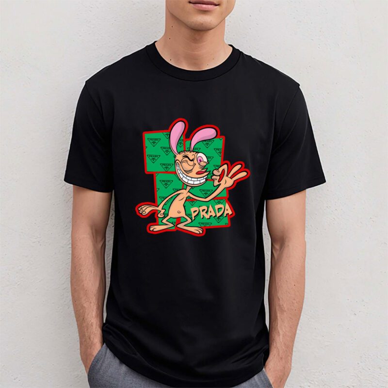 The Ren Stimpy Show Prada Unisex T Shirt Cotton Tee TAT7437 4