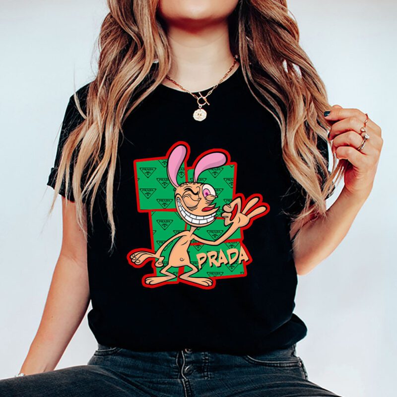 The Ren Stimpy Show Prada Unisex T Shirt Cotton Tee TAT7437 5