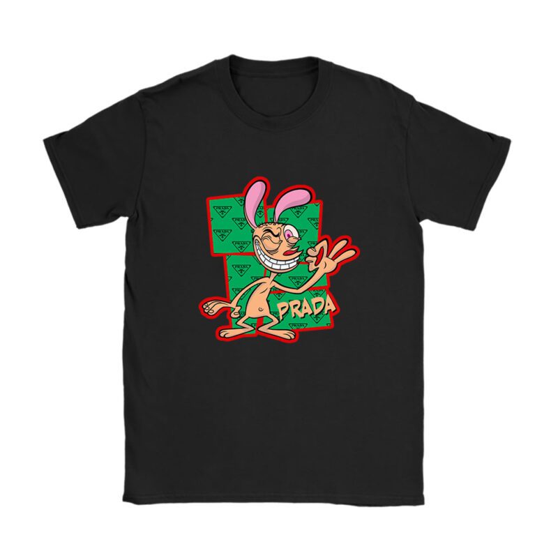 The Ren  Stimpy Show Prada Unisex T-Shirt Cotton Tee TAT7437