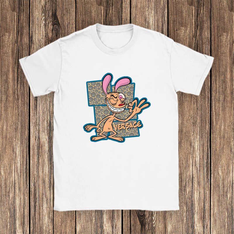 The Ren Stimpy Show Versace Unisex T Shirt Cotton Tee TAT7441 1