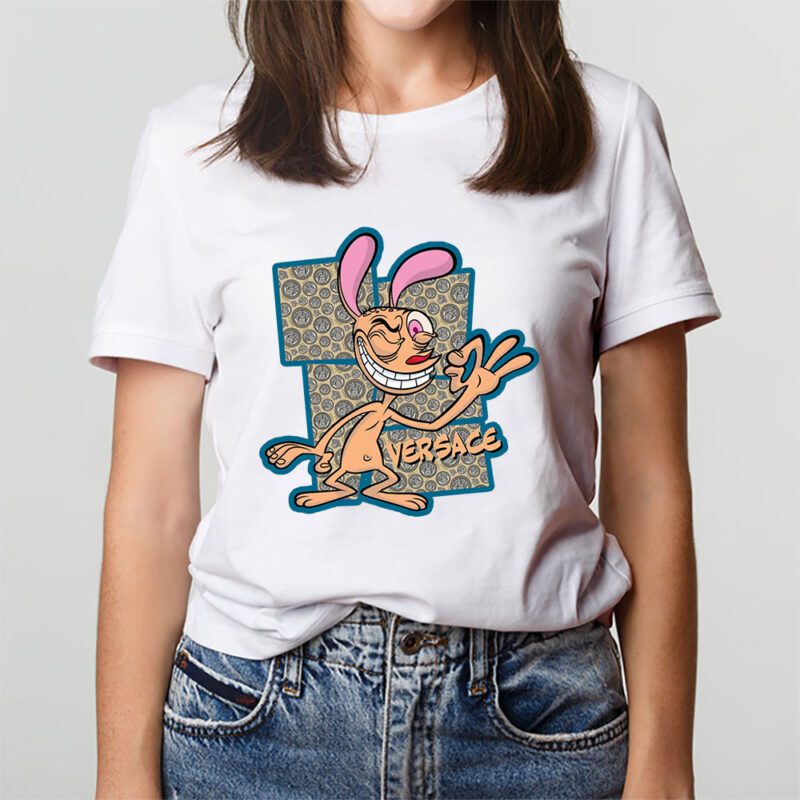 The Ren Stimpy Show Versace Unisex T Shirt Cotton Tee TAT7441 3
