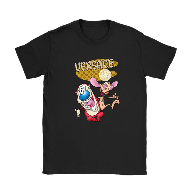 The Ren  Stimpy Show Versace Unisex T-Shirt Cotton Tee TAT7442