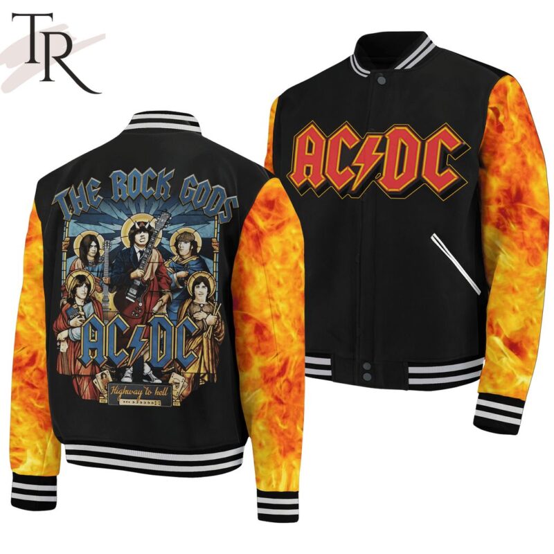 The Rock Gods ACDC Highway To Hell Baseball Jacket TBJ1157